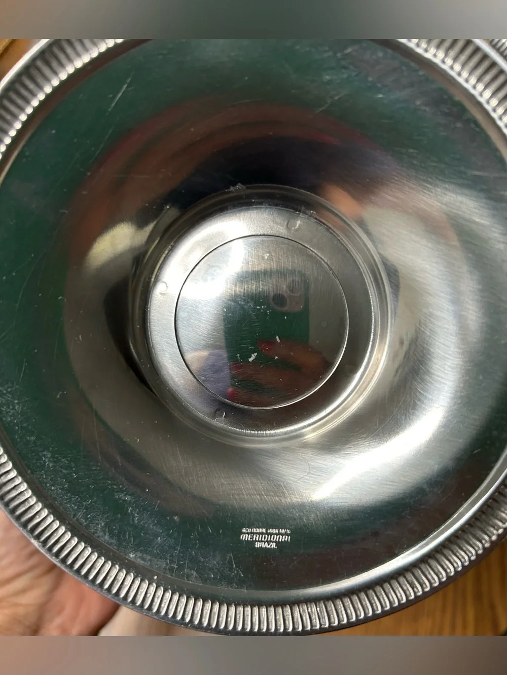 Meridional Brazil signed Stainless Steel Cover Casserole Dish